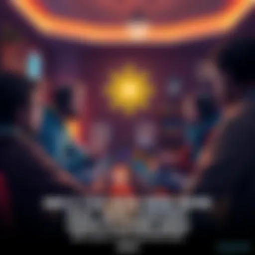 A group of gamers sharing ideas about new Elden Ring content in a cozy setting