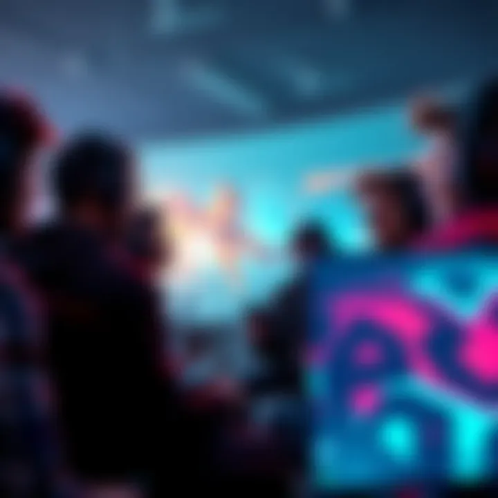 Gamers discussing Enotria gameplay A group of gamers sharing opinions about Enotria's gameplay while looking at their screens