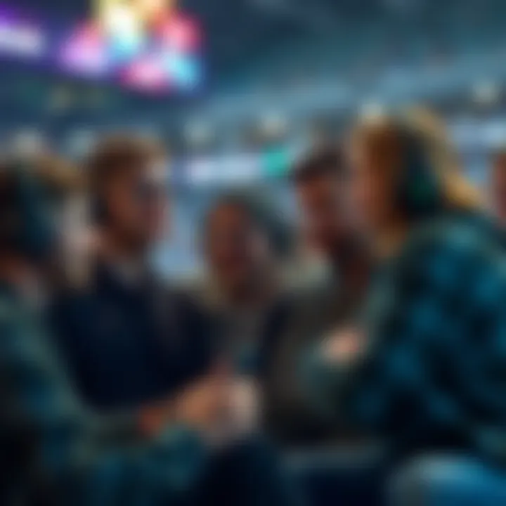 Group of gamers expressing frustration over new item icons in Stadium