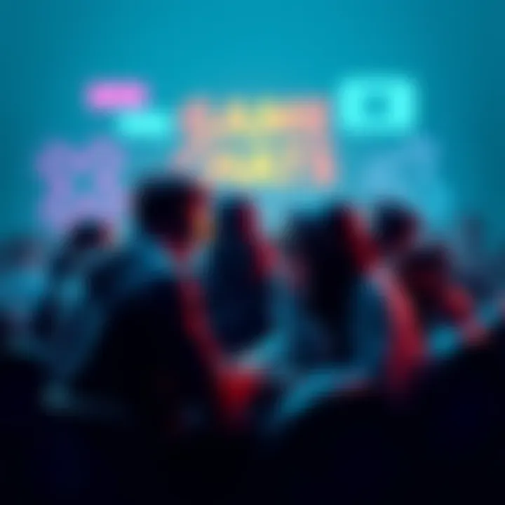 A group of gamers chatting and sharing experiences about new and old video games