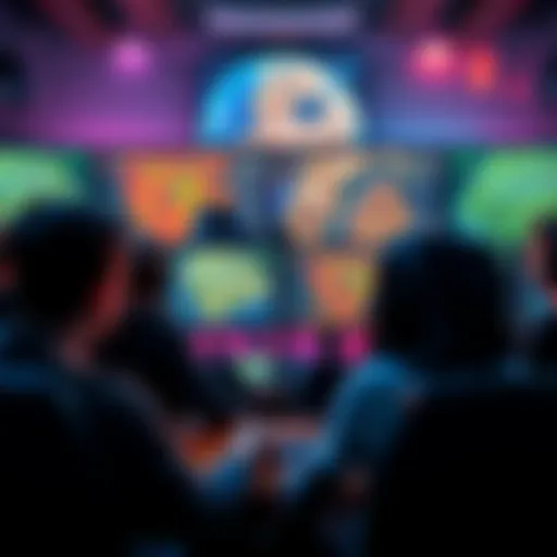 A group of gamers sharing opinions about their least favorite maps in gaming, with visuals of map designs shown on screens.