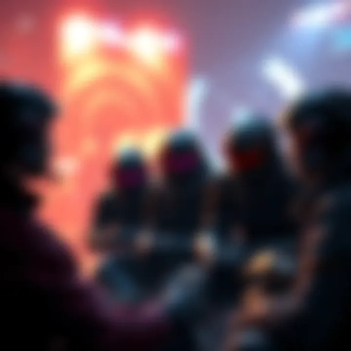 A group of gamers engaging in conversation about the game Marathon, sharing thoughts on its new features and Bungie's efforts.