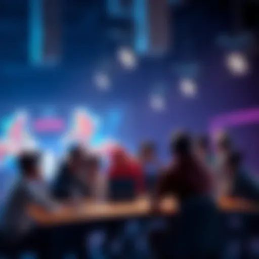 A group of people gathered around a table, engaged in a discussion about the video game Marathon, with a focus on its launch challenges.