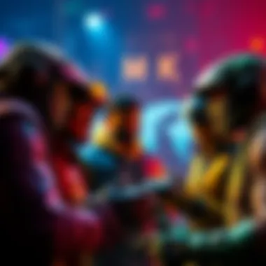 A group of gamers talking excitedly about the potential release of MK9 on XBOX with new updates like HDR and Krossplay.
