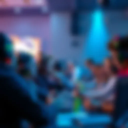 A group of gamers passionately discussing various gaming opinions and topics at a forum.