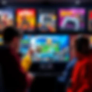 A group of gamers discussing their thoughts on the PS6 console while comparing it to the PS5 and PS4, with gaming posters in the background.