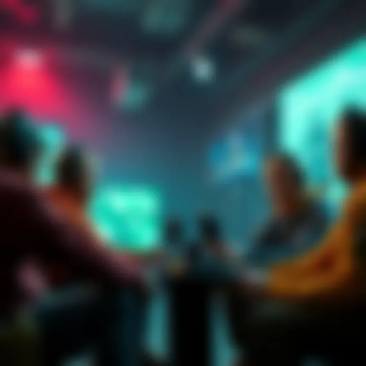 A group of gamers sharing ideas about bringing back the radio command feature for military communities