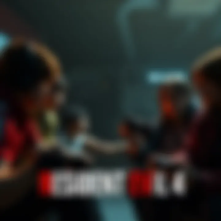 A group of gamers sharing their experiences about Resident Evil 4 while playing on various consoles.