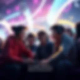 A group of enthusiastic gamers discussing the upcoming game Control Resonant with excitement