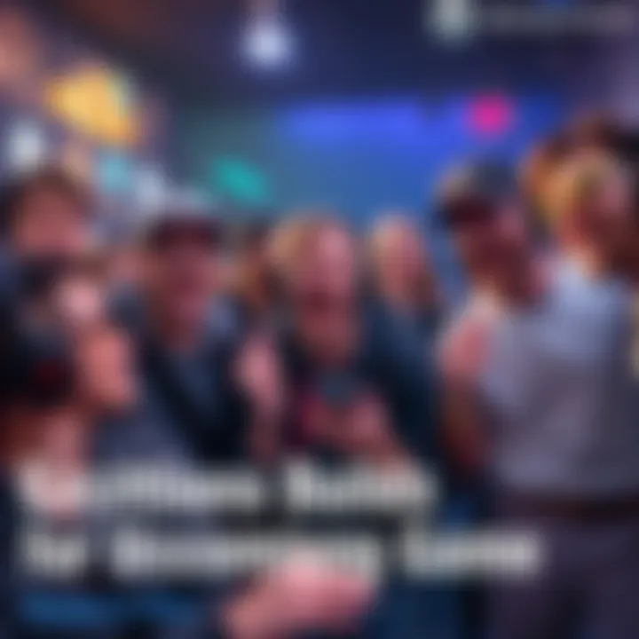 Gamers excited for Requiem A group of excited gamers discussing the upcoming game Requiem, showcasing their enthusiasm with smiles and gestures.