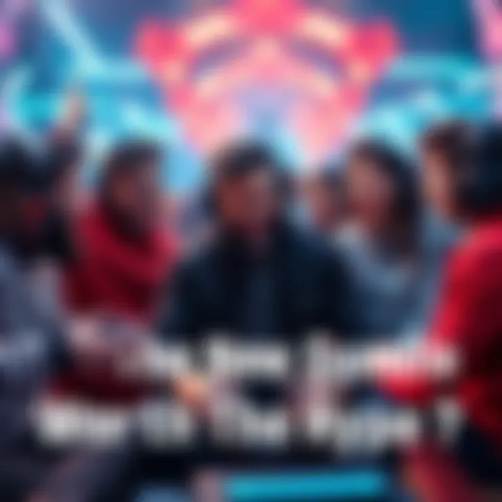 Group of gamers discussing the new Gauss bundle with excitement and anticipation