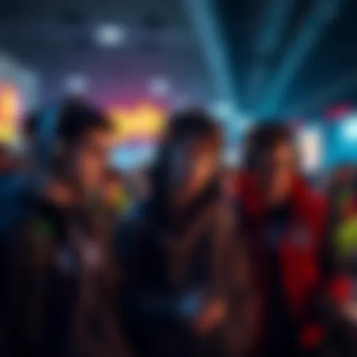 Gamers looking at full price games Group of gamers frustrated while browsing GG Blizzard titles without discounts