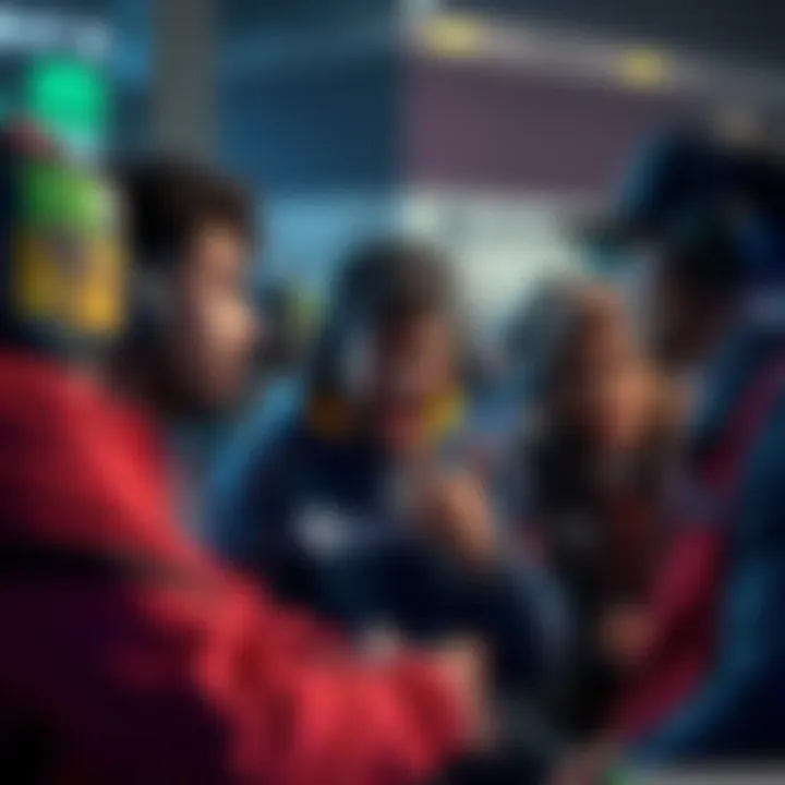 A group of angry gamers discussing mid-level skins and expressing disappointment over lack of innovation in gaming.