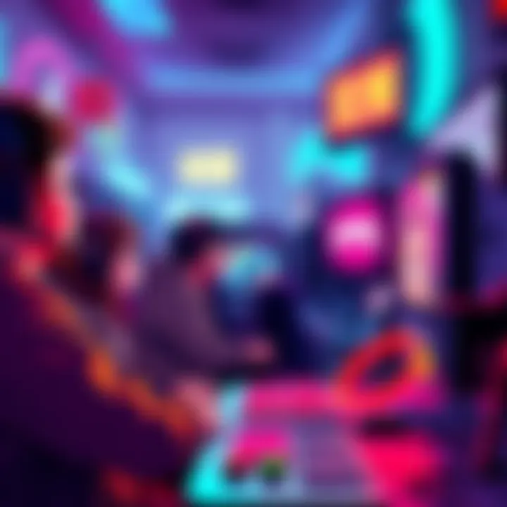 Players engaging with their imaginary friend named Miyazaki while playing video games, showcasing a fun gaming atmosphere.