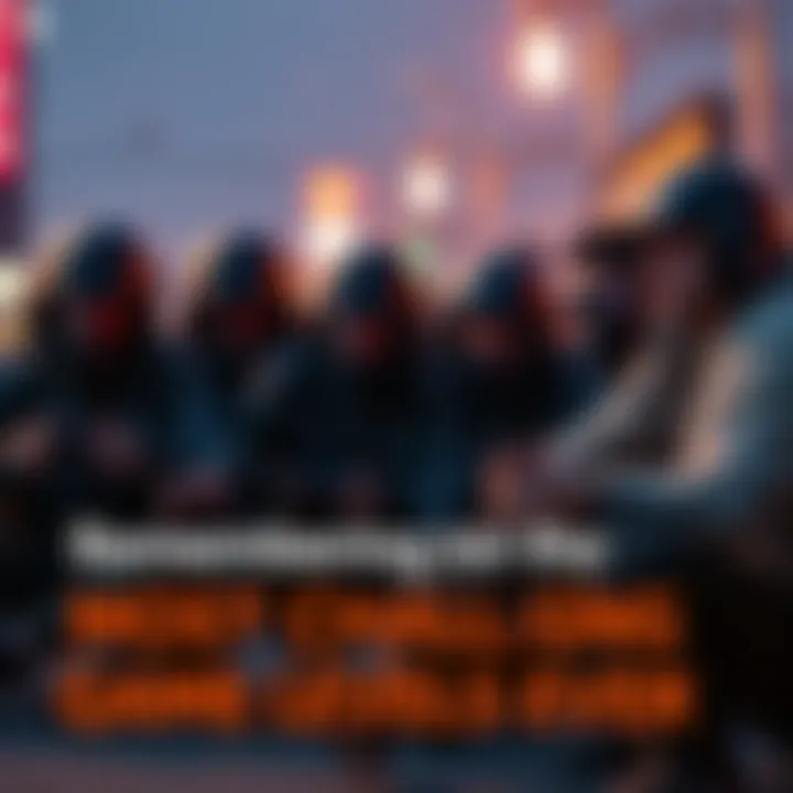 Group of gamers sharing their toughest gaming moments, with a focus on challenging game levels like the wrong side of the tracks mission.