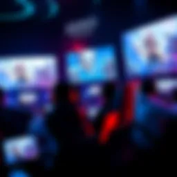 A group of gamers engrossed in playing Zero Dawn on various screens, showcasing the excitement of the game.