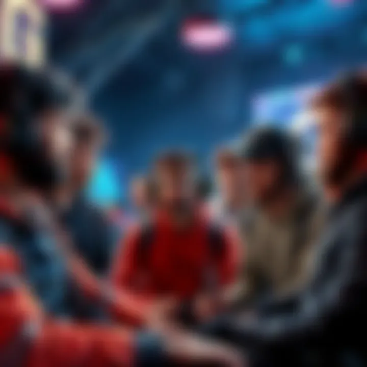 A group of gamers discussing the impact of AI-altered images on forums, expressing concerns over authenticity in gaming visuals.