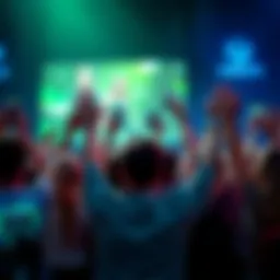 A group of gamers raising their hands and holding Xbox game cases, urging support for physical games.