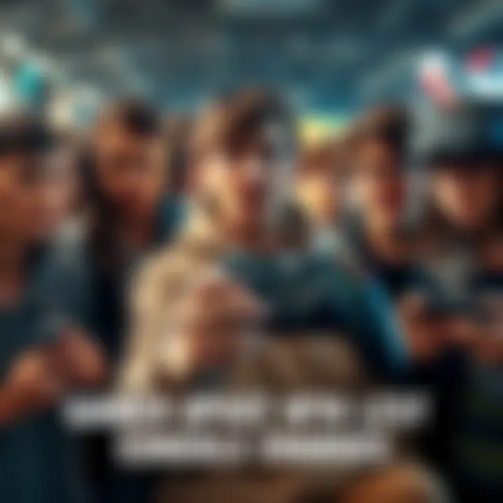 Gamers frustrated with console update Group of gamers expressing frustration over console update changes with a video game controller in hand