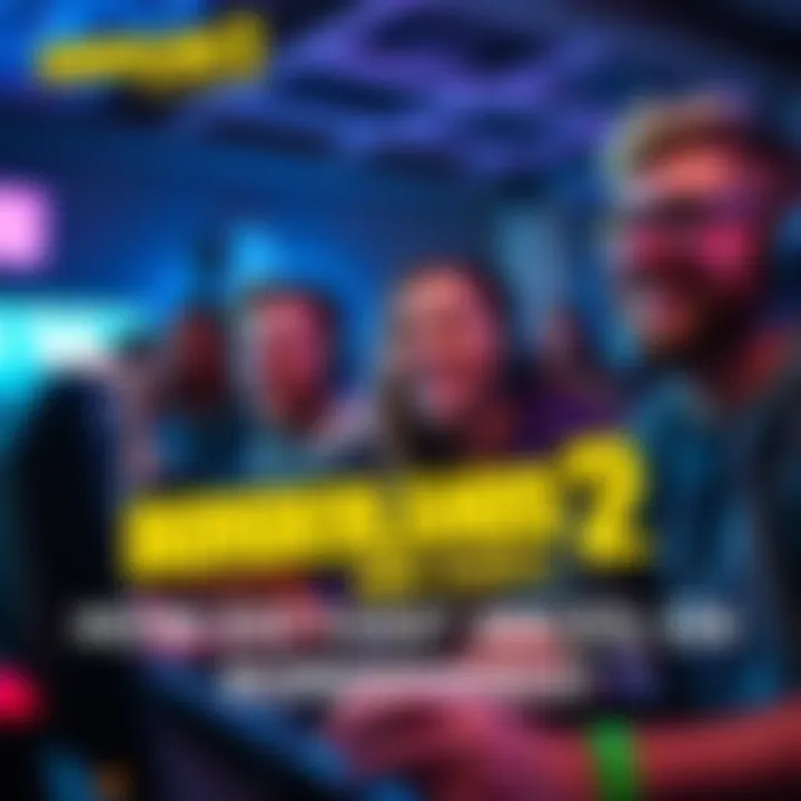 A group of gamers playing Borderlands 2 together, smiling and focused on the game.