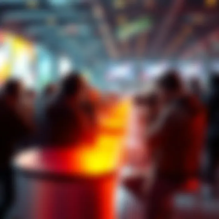 Group of gamers discussing the return of scope blur for AWM in a lively forum setting