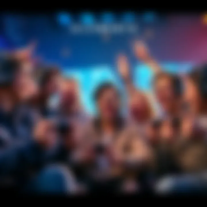 Gamers Celebrating Achievements A group of gamers discussing their toughest 100% achievements while holding game controllers and looking excited