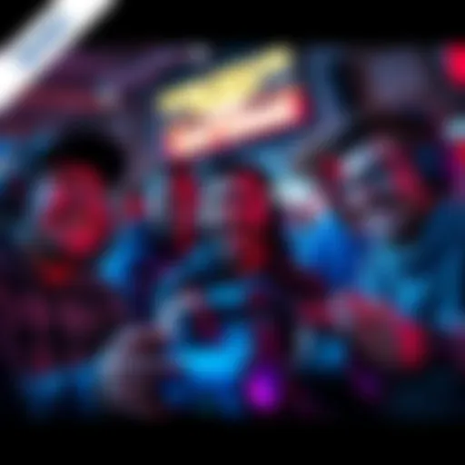 Gamers Celebrating Together A group of gamers smiling and celebrating after a long gaming session, showcasing friendship and achievement.