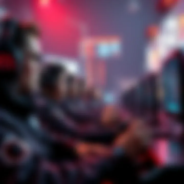 A group of gamers intensely focused on gameplay, showing their blood points total on screen while discussing the upcoming release of 'The Judgment'.