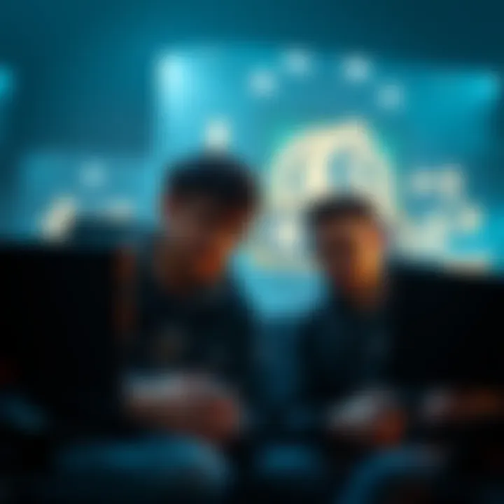 Two gamers discussing Wuchang and Lords of the Fallen while looking at their screens