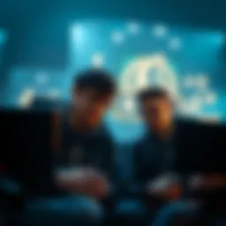 Gamers comparing Wuchang and Lords of the Fallen Two gamers discussing Wuchang and Lords of the Fallen while looking at their screens