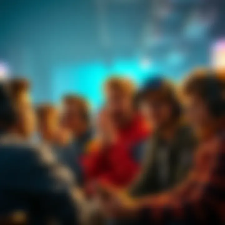 A group of gamers discussing their rankings of game flagships, showcasing mixed emotions like frustration and excitement.