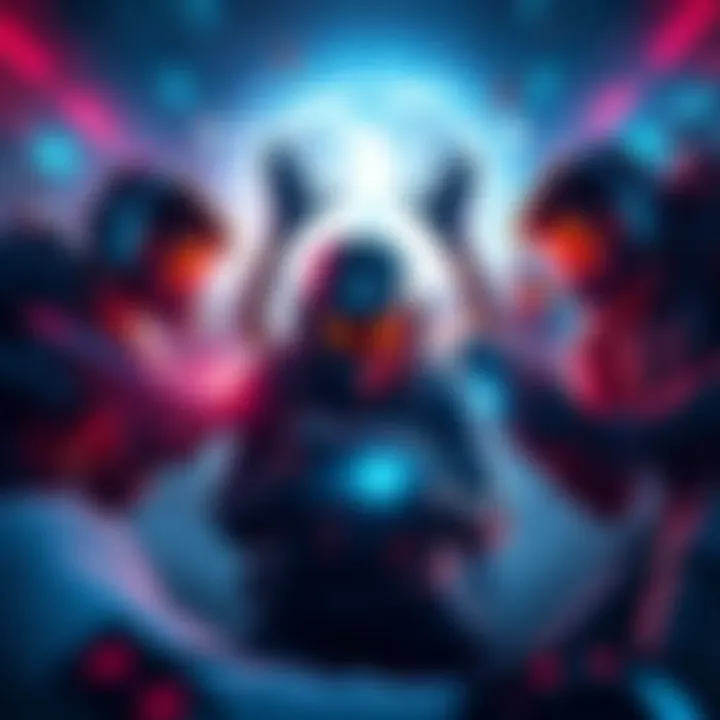 Gamers in Destiny 2 action A group of gamers engaging in a Destiny 2 raid, showcasing teamwork and excitement.