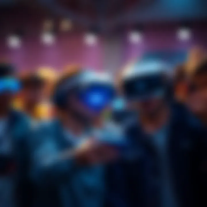 A group of gamers express disappointment while checking their PSVR2 headset, highlighting the absence of the Aim Controller.