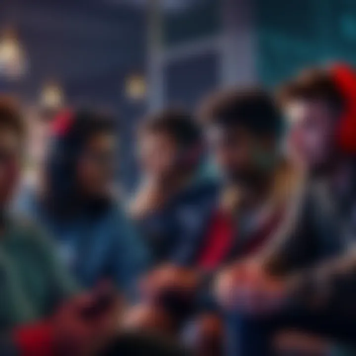 A group of gamers sharing stories about their time in different gaming seasons, showcasing diverse perspectives and backgrounds.