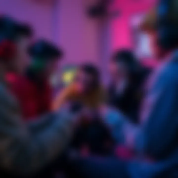 A group of gamers sharing creative ideas for naming their gaming loadouts, with game consoles and controllers visible.