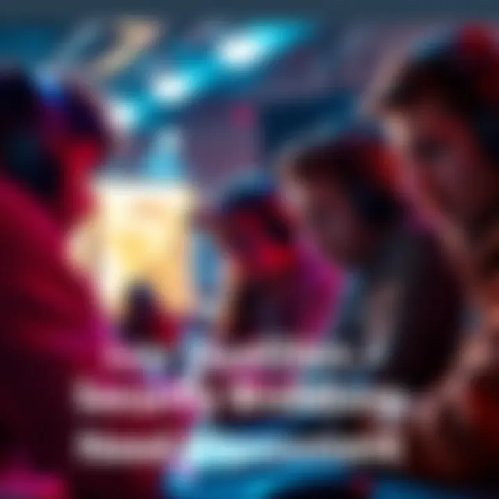 A group of gamers expressing frustration over low-quality rewards from security breaches in a gaming setting