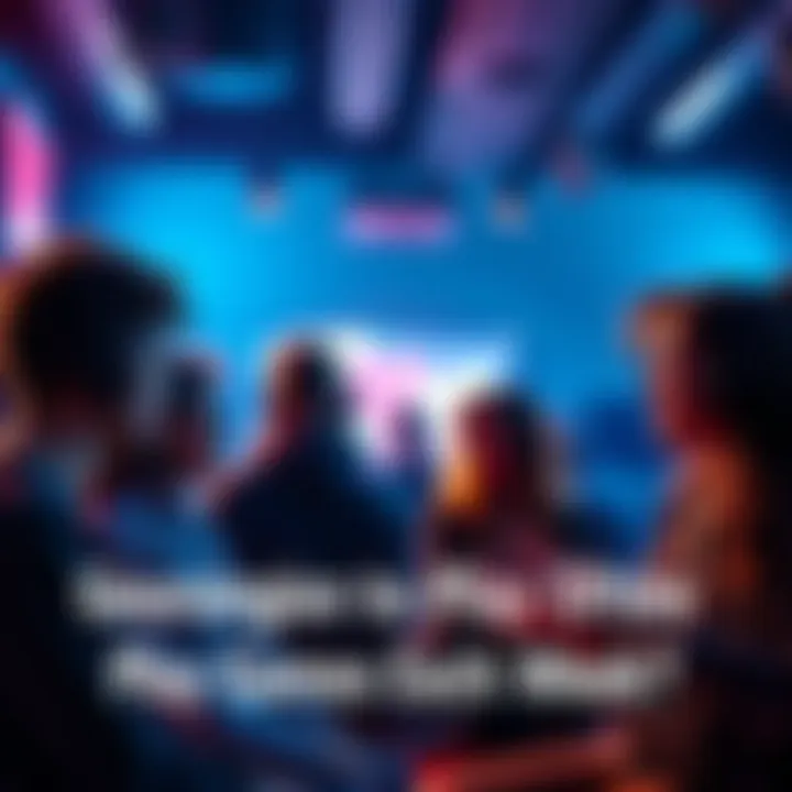 Group of people chatting about their gaming habits and favorite playlists