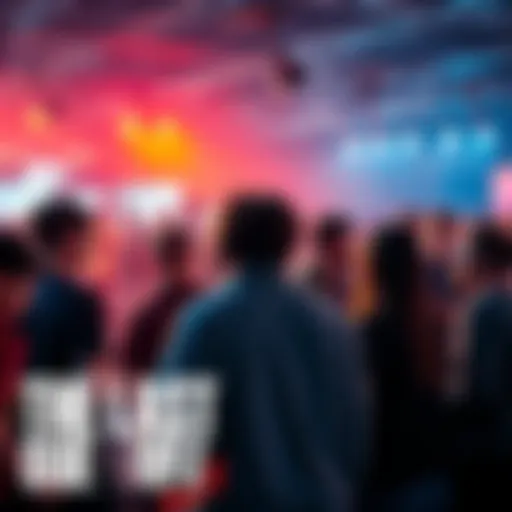 A group of gamers engaged in a heated discussion about The Last of Us Part 2 at a gaming event