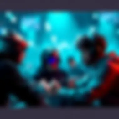 A group of gamers sharing tips and advice on overcoming challenges in trials with medium ammo