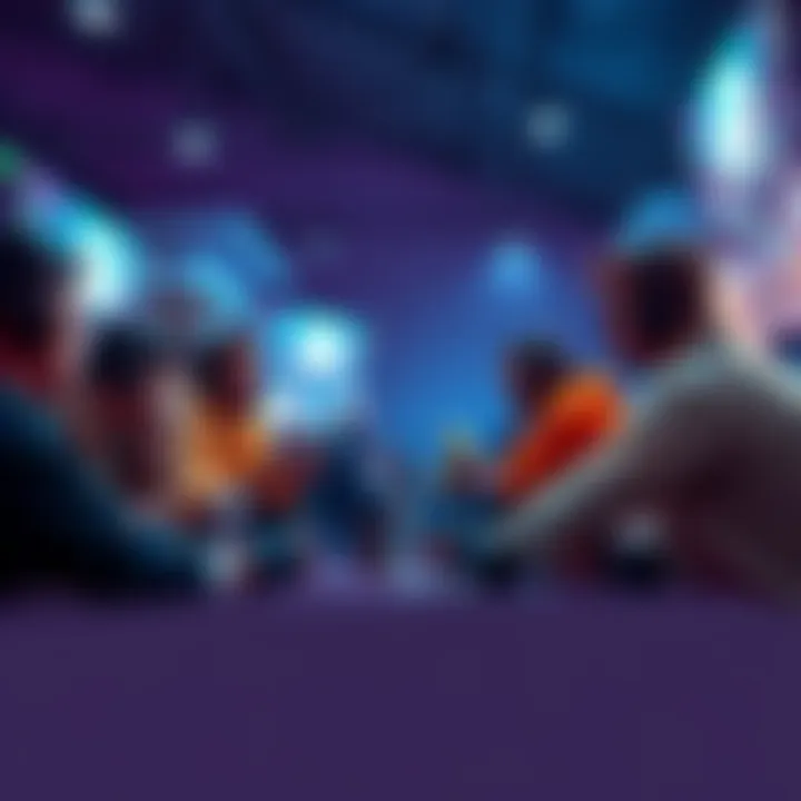 A group of gamers engaging in discussion at a forum about video games, focused on the transition from Returnal to Saros.