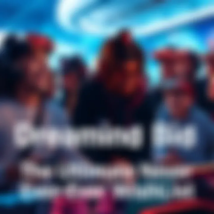 Gamers dreaming of their wishlist A group of gamers discussing their ultimate wishlist for video games, including individual missions and customizable crews, with excitement on their faces.