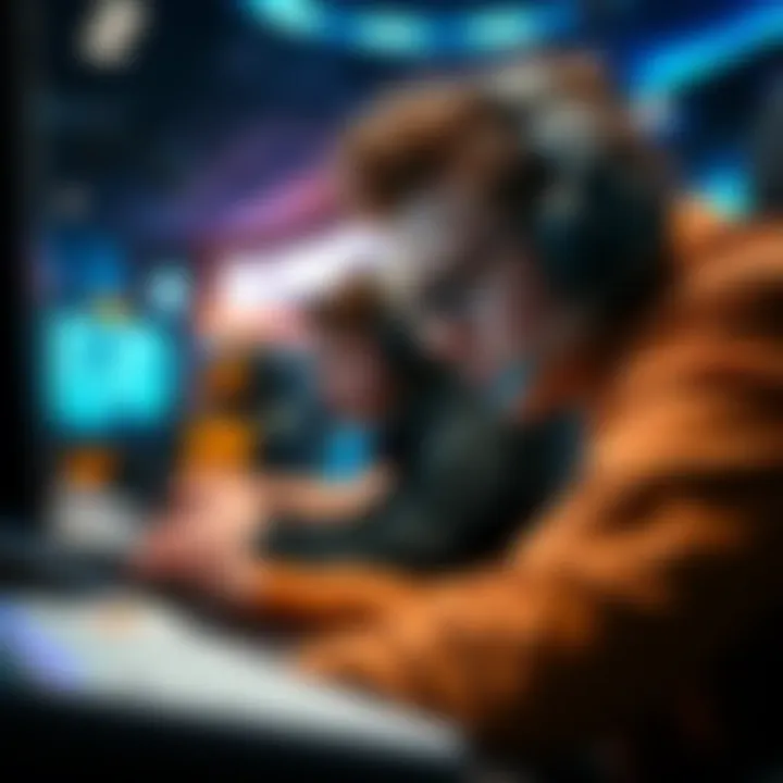 Gamers facing drop issues A gamer looks frustrated while checking their screen for missing drops from an esports stream, with Blizzard and Twitch logos visible.