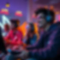 A group of gamers playing together, engaged in innovative gameplay styles