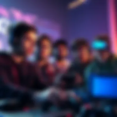 Gamers expressing opinions A group of gamers discussing their mixed feelings about a video game sequel.