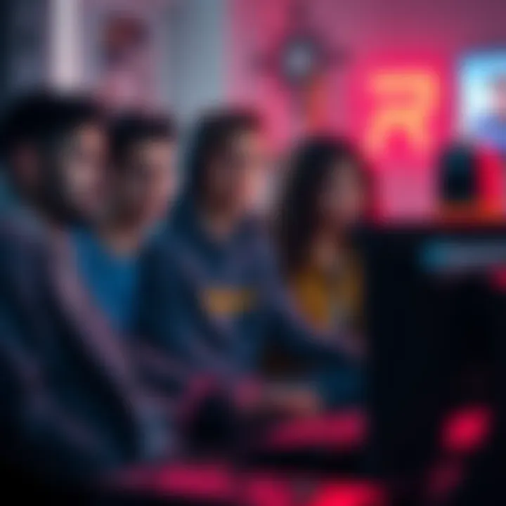 Gamers Frustrated by Friends A group of gamers looking disappointed while playing video games together, with one person playing Marathon alone at a console.