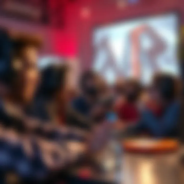 A group of gamers debating and expressing their concerns about BHVR in a lively forum setting