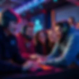 A group of friends enjoying a gaming session, laughing and playing together, showcasing the joy of gaming.