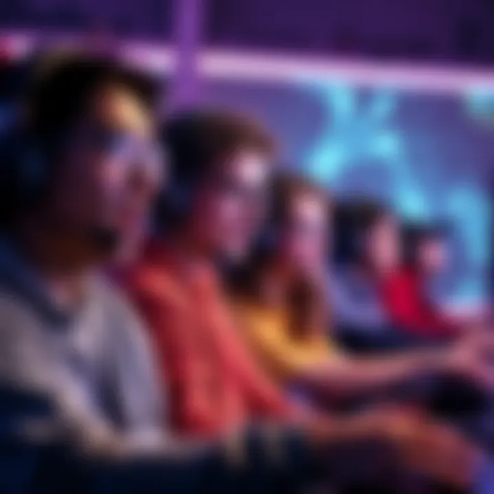 A group of gamers looking excited yet hesitant while playing Arc Raiders, showing their mixed feelings about the game.