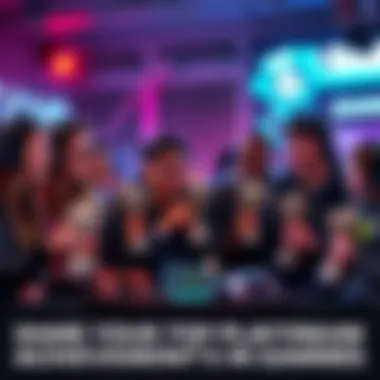 Gamers celebrating their platinum trophies Group of gamers proudly displaying their rare platinum trophies during a discussion