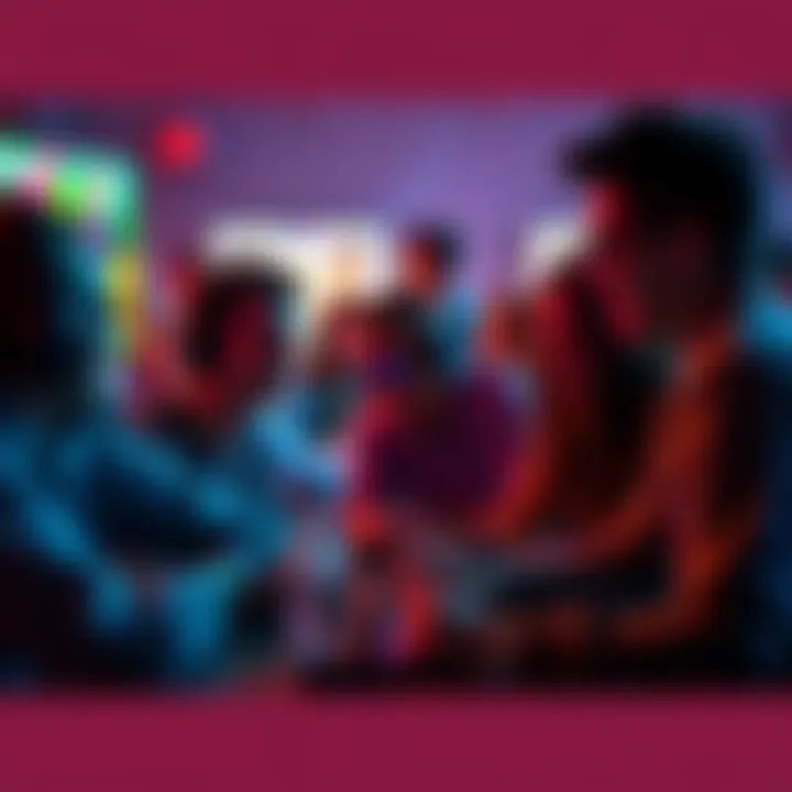 A group of gamers engaged in a lively session playing PW2, showing excitement and enjoyment, contrasting with the previous game's tediousness.